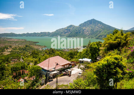 Lac Batur, Bali, Indonésie Banque D'Images