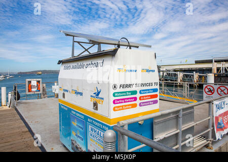 Point d'embarquement de ferry ferry rapide Sydney snd au quai de Manly, à Sydney, Australie Banque D'Images