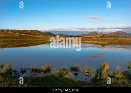 Tewet Tarn, dans la vallée de Greta près de Keswick, Lake District, Cumbria, Angleterre Banque D'Images