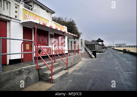 Lowestoft front de mer en hiver Banque D'Images