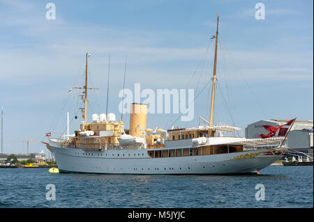 Kongeskibet Dannebrog danois (Sa Majesté) Dannebrog Yacht construit en 1932 à Copenhague, Danemark, 6 août 2015 © Wojciech Strozyk / Alamy Stock Ph Banque D'Images