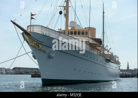 Kongeskibet Dannebrog danois (Sa Majesté) Dannebrog Yacht construit en 1932 à Copenhague, Danemark, 6 août 2015 © Wojciech Strozyk / Alamy Stock Ph Banque D'Images