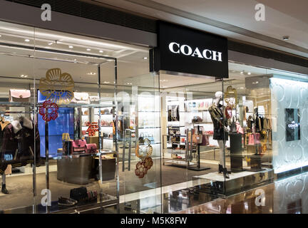 HONG KONG - le 4 avril 2019 : Coach store à Hong Kong. Banque D'Images