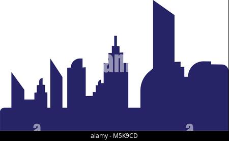Appartements, des bâtiments de la ville icône vecteur skyline. Télévision moderne illustration isolé pour site web ou mobile app Illustration de Vecteur