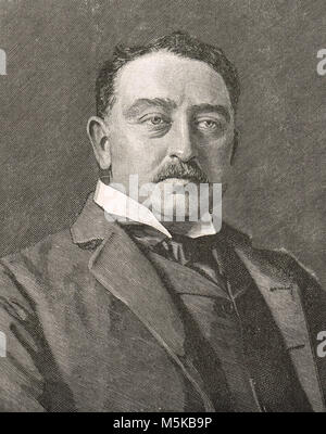 Cecil Rhodes, fondateur de l'impérialisme britannique, l'Afrique du Sud du territoire de la Rhodésie (aujourd'hui, le Zimbabwe et la Zambie) Banque D'Images