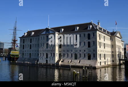 National Maritime Museum, Amsterdam Banque D'Images