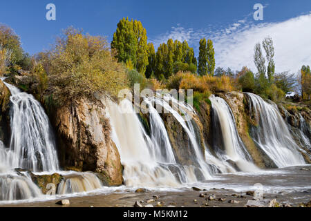 Cascades Muradiye à Van, Turquie Banque D'Images