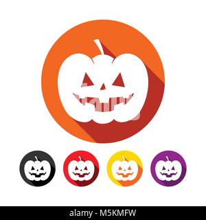 Halloween Citrouille classique Télévision Conception graphique vecteur Icônes Illustration de Vecteur