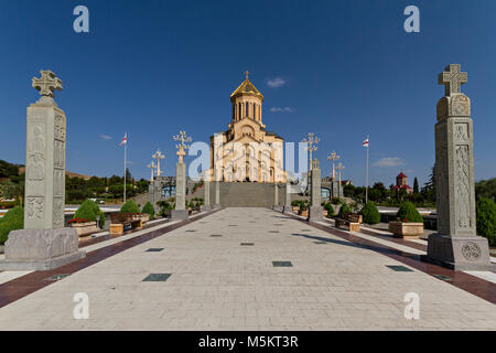 La Cathédrale de Sameba à Tbilissi, Géorgie Banque D'Images