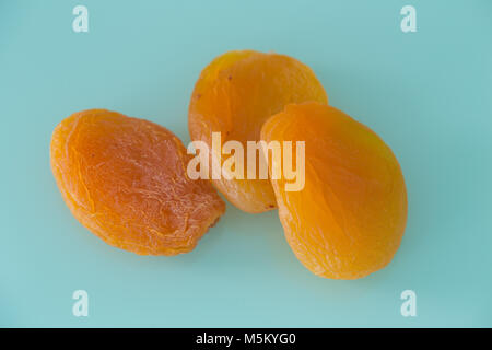 Vue sur les abricots secs Banque D'Images