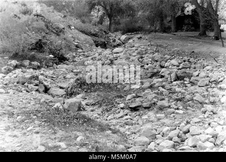 C Historique Grand Canyon Bright Angel Trail . INDIAN GARDENS DE PRÈS DE STATION FORESTIÈRE. Certaines parties du sentier. Contrôle de l'érosion montre le travail. 25 mars 1936. Banque D'Images