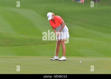 Chonburi, Thaïlande. 24 Février, 2018. Cristie Kerr de USA dans Honda LPGA Thailand 2018 au Siam Country Club, Old Course le 24 février 2018 à Pattaya Chonburi, Thaïlande. Credit : Chatchai Somwat/Alamy Live News Banque D'Images