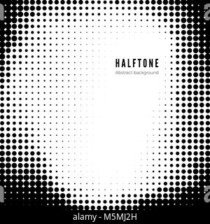 Ensemble de fond de demi-teintes. Collection de six couvercle demi-teinte. Vector illustration noir et blanc Illustration de Vecteur