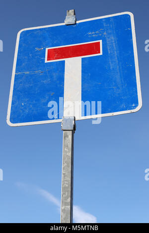 German road sign : rue sans issue Banque D'Images