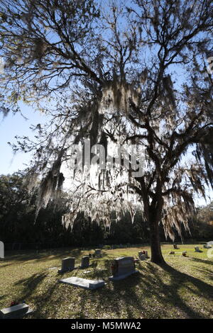 Cimetière historique Niveau rouge en Floride Banque D'Images