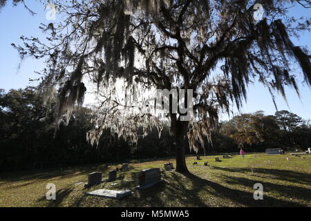 Cimetière historique Niveau rouge en Floride Banque D'Images