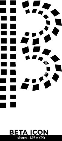 Vecteur icône beta Illustration de Vecteur