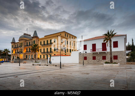 Poseidonion Grand Hotel sur l'île de Spetses, Grèce. Banque D'Images