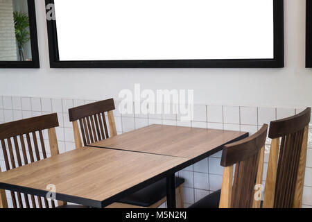 Ensemble de meubles dans un café branché, stock photo Banque D'Images