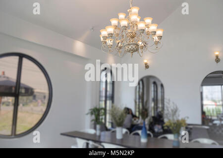 Ensemble de meubles dans un café branché, stock photo Banque D'Images