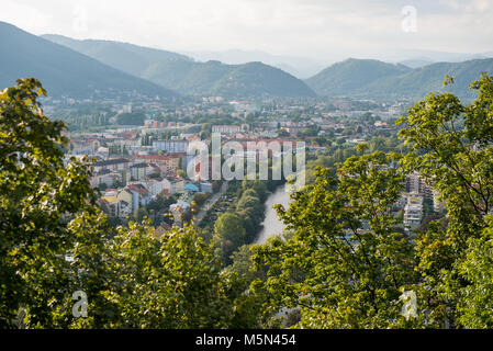 Panorama de Graz en Autriche comme vu de la colline du château (Schlossberg) Banque D'Images
