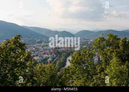 Panorama de Graz en Autriche comme vu de la colline du château (Schlossberg) Banque D'Images