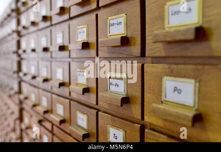 Lettres alphabet en bois motif de fond de tiroir Banque D'Images