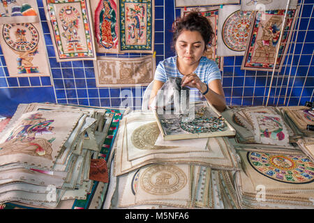 Cancun Mexique,Mexicain,Mercado,marché,vendeurs, stall stands stand marché achat vente, shopping magasins achats marché vente, magasin Banque D'Images