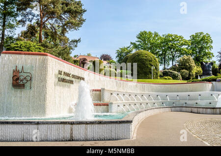 Parc Olympique et Musée Olympique de Lausanne, Suisse Banque D'Images