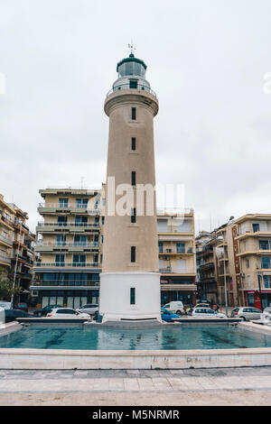 Alexandroupolis, Grèce - 2 Février 2018 : Phare de Alexandroupolis ville de Grèce Banque D'Images