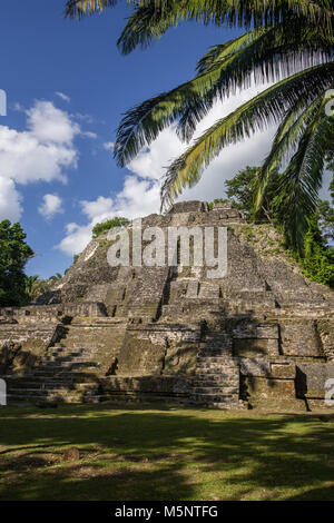 Le Belize Lamanai ruines Maya Banque D'Images