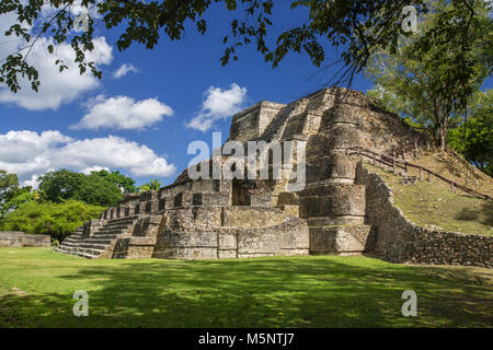 Les ruines Maya d'Altun Ha Belize Banque D'Images