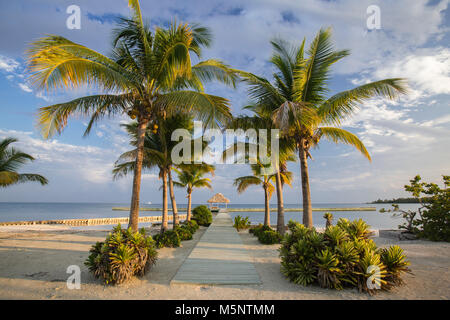 Turneffe Island Resort, Belize Barrier Reef Banque D'Images