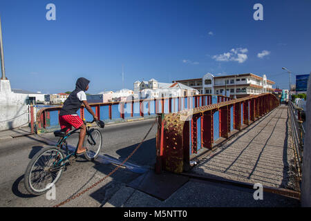 Pont tournant de Belize City Banque D'Images