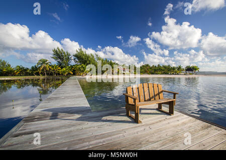 Turneffe Island Resort, Belize Barrier Reef Banque D'Images