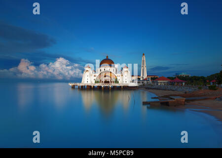 Détroit de Malacca Mosque Banque D'Images