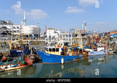 Carrossage historique dans le port de Portsmouth Hampshire England UK Banque D'Images