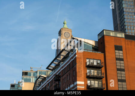 L'Art déco sur Oxo Tower London's South Bank, SE1, UK Banque D'Images