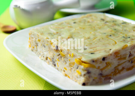 Gâteau de riz à la citrouille de style chinois Banque D'Images