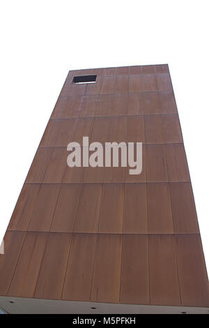 Uillinn art gallery bâtiment a été habillée de feuilles de métal non traitées qui sont admis à la rouille, ce qui donne une texture à l'bardage Banque D'Images