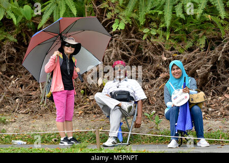 Danau, UKM Bangi - 11 février : Les Parents pose au cours de la ronde finale du Championnat Junior à Danau Danau Golf Club le 11 février 2018 à Bangi, se Banque D'Images