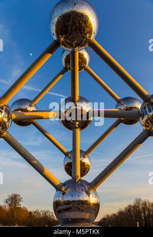 L'Atomium à Bruxelles, Belgique, Banque D'Images