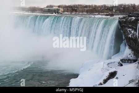 Chutes Niagara Côté Hiver Canada Banque D'Images