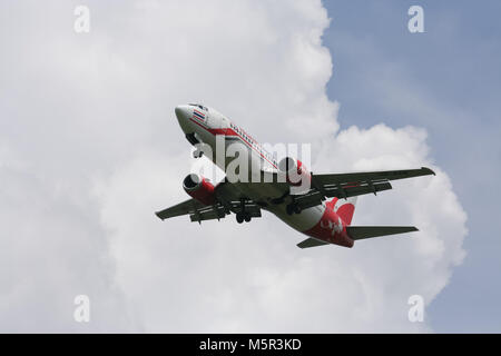 CHIANG MAI, THAÏLANDE - 3 juin 2007 : HS-AAQ Boeing 737-300 de Thai Airasia. Vol pour l'aéroport Suvarnabhumi de Bangkok et Chiang Mai, Thaïlande. Banque D'Images