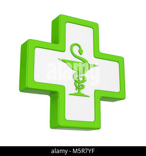Symbole de la pharmacie Isolated Banque D'Images