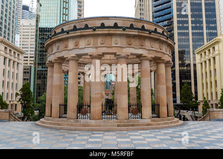 ANZAC memorial à Anzac Square, Brisbane, Queensland, Australie. Monument a une flamme éternelle et commémore la perte de soldats de l'ANZAC, marins un Banque D'Images