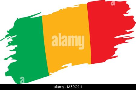 Mali drapeau. Vector Illustration de Vecteur