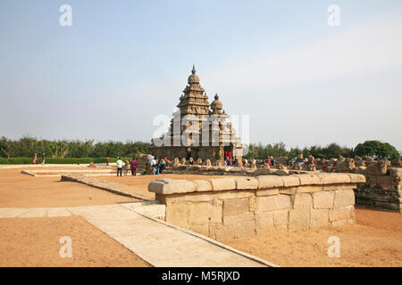 Shore Temple, Mamallapuram, India Banque D'Images