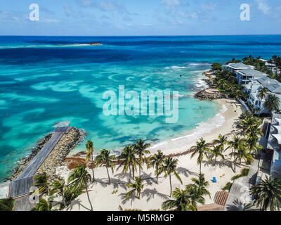 Hodges Bay Beach, Antigua Banque D'Images