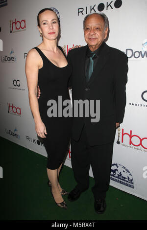 Hollywood, CA. Feb 25, 2018. Natasha Rubin, Cheech Marin à la 4e Conférence annuelle de Hollywood Beauty Awards - Arrivals at Avalon Hollywood à Hollywood, Californie le 25 février 2018. Credit : Faye Sadou/media/Alamy Punch Live News Banque D'Images